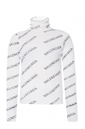 Ribbed turtleneck sweater with logo, zdjęcie 1 Ribbed turtleneck sweater with logo od Balenciaga